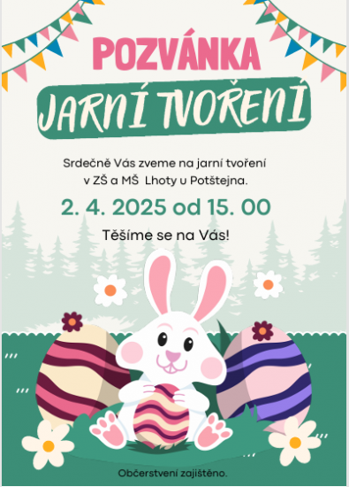 Foto k Pozv�nka na Jarn� tvo�en�