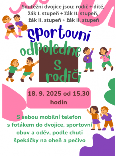 Foto k Sportovn� odpoledne pro rodi�e a d�ti